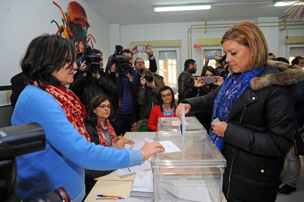 La presidenta del PP-CLM ha ejercido su derecho al voto