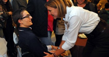 María Dolores Cospedal, que ha mantenido un encuentro con afiliados del PP en Torrijos (Toledo)