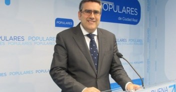Rodríguez en rueda de prensa en la sede del PP de Ciudad Real