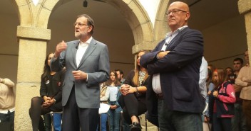 Rajoy en un acto con jóvenes del PP de Mora