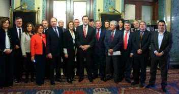 Rajoy y Cospedal con los senadores del PP-CLM
