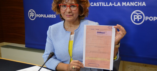 Riolobos en rueda de prensa en las Cortes de Castilla-La Mancha