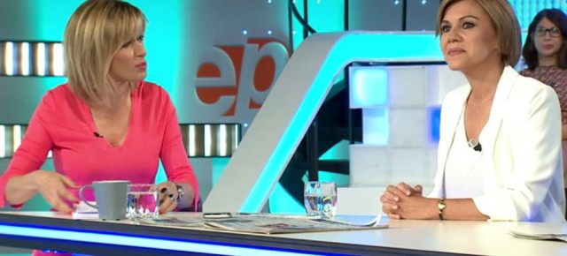 Cospedal con Susana Griso durante la entrevista en el programa de Antena 3