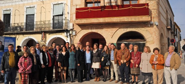 Cospedal con alcaldes de Campo de Calatrava en el Ayuntamiento de Carrión de Caltrava