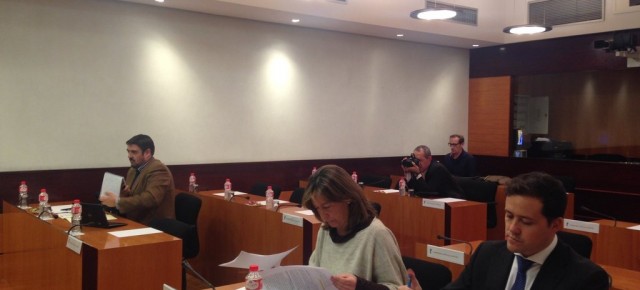 Guarinos y Velazquez en comisión en las Cortes de CLM