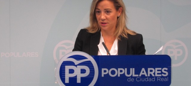 Merino en rueda de prensa en la sede del PP de Ciudad Real